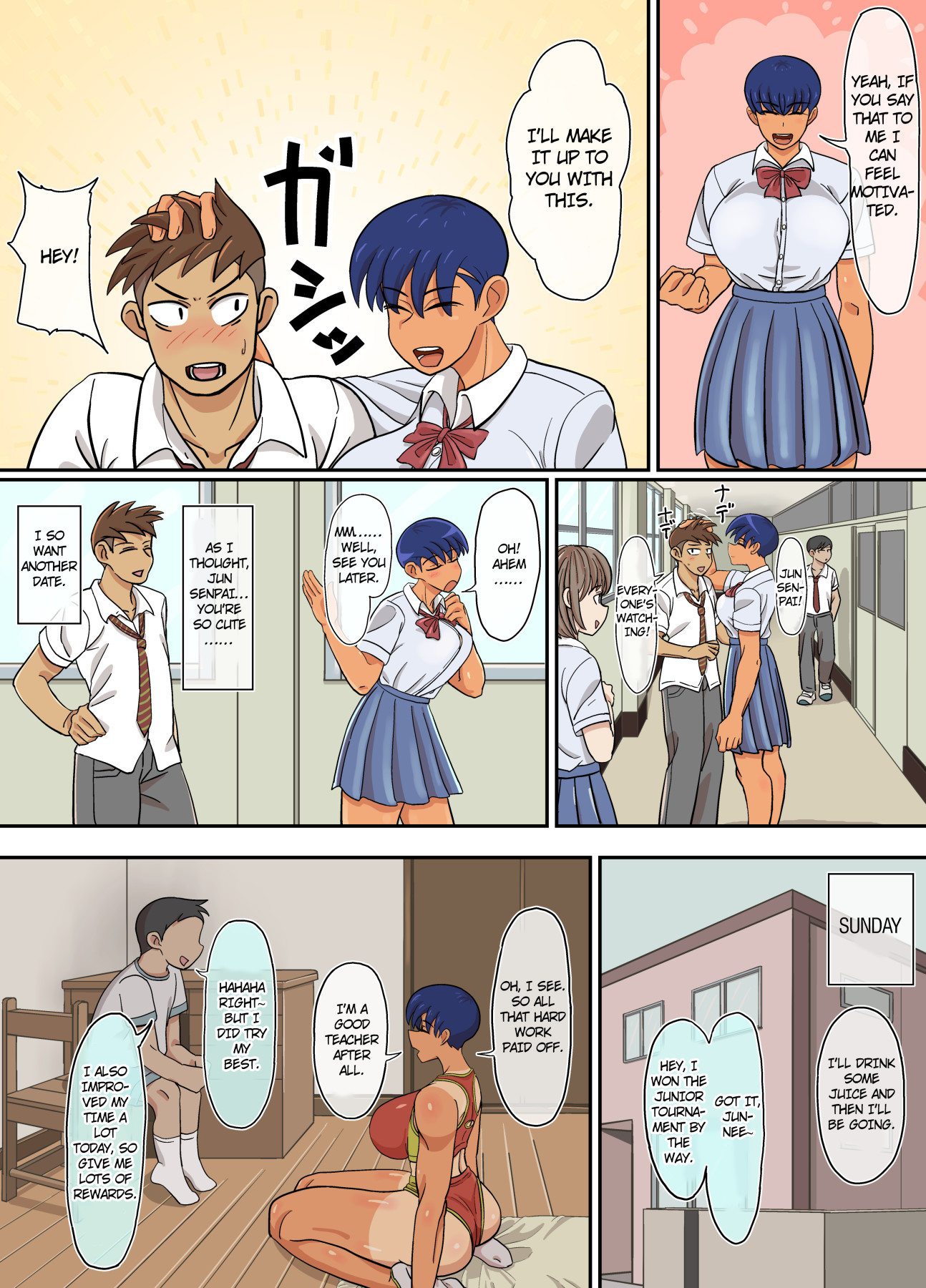 Hentai Manga Comic-Jun-senpai and the Shitty Brat-Read-37